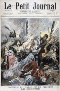 Fire at the Bazar de la Charite, Paris, 4th May 1897. Creator: F Meaulle.