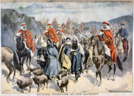 French victory in southern Algeria, 1897. Creator: F Meaulle.