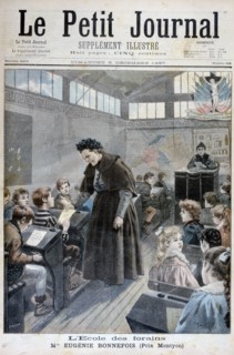 Mademoiselle Eugenie Bonnefois, founder of a school for children of fairground workers, 1897. Creator: F Meaulle.