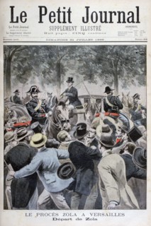 The depature of Émile Zola from Versailles, 1898. Artist: Henri Meyer