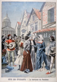 Fête des étudiants, the village fair of Panthéon, Paris, 1898. Creator: F Meaulle.