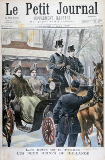 The two queens of Holland visiting Paris, France, 1898. Creator: F Meaulle.