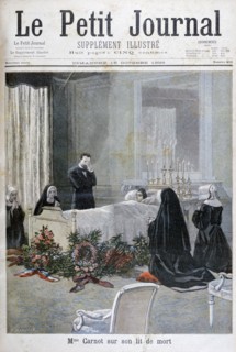 The death of the son of Marie François Sadi Carnot, 1898. Creator: F Meaulle.
