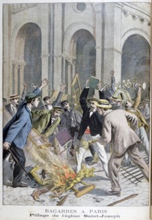 The pillage of Saint Joseph, Paris, 1899.  Artist: Henri Meyer