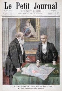 The Anglo-French Convention, 1899.  Creators: Oswaldo Tofani, F Meaulle.