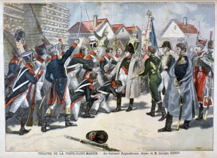'Le Colonel Roquebrune', a drama by Georges Ohnet, 1897. Creator: F Meaulle.