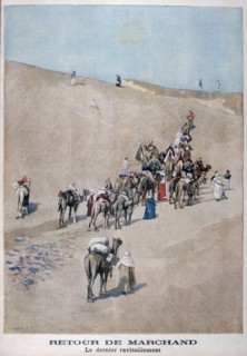 Return of merchants, 1899. Creator: F Meaulle.