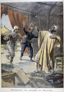The attempted suicide of Samori Ture, 1899. Creator: F Meaulle.