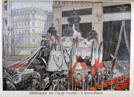 The funeral of President Félix Faure, on 23rd February 1899. Artist: Henri Meyer