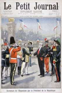 The Opening of the Universal Exhibition by the President of the Republic, Paris, 1900. Artist: Unknown