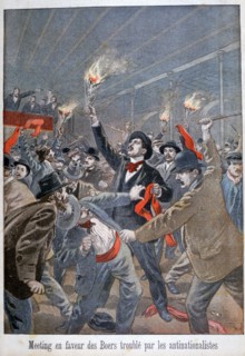 Meeting in favour of Boers disturbed by the anti-nationalists, 1900. Artist: Oswaldo Tofani
