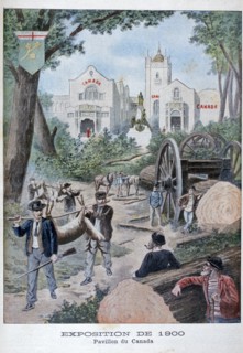 The Canadian pavilion at the Universal Exhibition of 1900, Paris, 1900. Artist: Unknown
