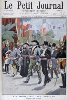 Mayor's Banquet, Paris, 1900. Artist: Unknown