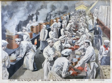 Mayor's Banquet, Paris, 1900. Artist: Unknown