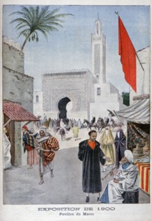 The Moroccan pavilion at the Universal Exhibition of 1900, Paris, 1900. Artist: Unknown