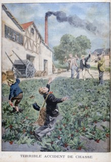 Hunting accident, 1900. Artist: Oswaldo Tofani