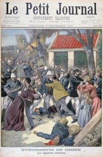 The legation deliver, Boxer Rebellion, China, 1900. Artist: Eugene Damblans