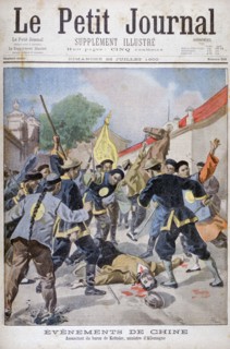 The murder of Baron Ketteler, German minister, China, 1900. Artist: Oswaldo Tofani