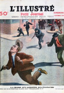 Shooting of the gangster in the United States. Artist: Unknown