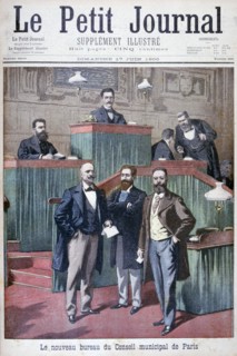 The new municipal council of Paris, 1900. Artist: Eugene Damblans