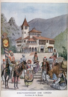 The Bosnian pavilion at the Universal Exhibition of 1900, Paris, 1900. Artist: Unknown