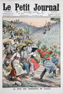 Festival of the grape harvest in Alsace, 1911. Artist: Unknown