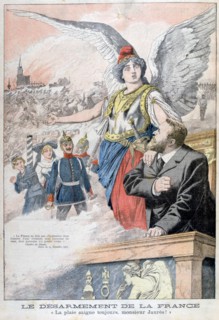 The disarmament of France, the wound always bleeds, Mr Jaures!, 1903. Artist: Unknown