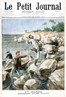 Assassination of M.Pouzet, 1901. Artist: Unknown