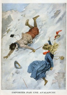 Carried by an Avalanche, 1901. Artist: Unknown