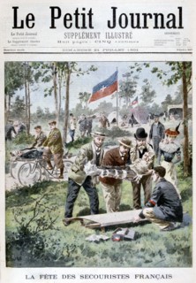 The fete for the First-Aid workers, 1901. Artist: Unknown