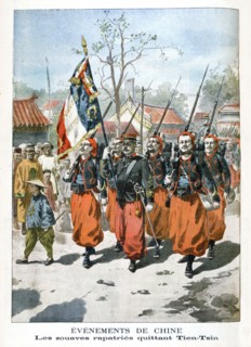 Events in China, French troops departing Tien-Tsin, 1901. Artist: Unknown