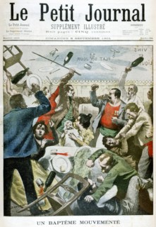 'An Eventful Baptism', 1901. Artist: Unknown
