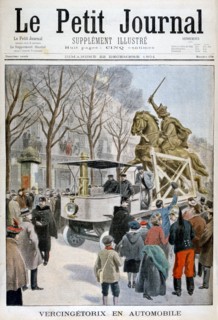 Statue of Vercingetorix in transit, France 1901. Artist: Unknown
