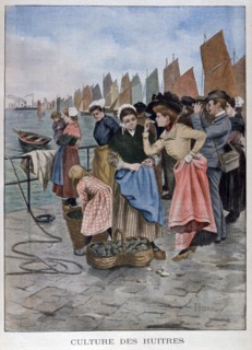 Oyster seller, 1902. Artist: Unknown