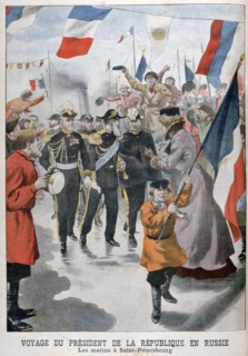 The President of the Republic of France visiting St Petersburg, Russia, 1902. Artist: Unknown
