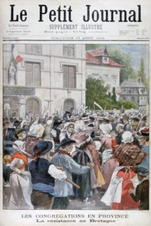 Protest in Brittany, 1902. Artist: Unknown