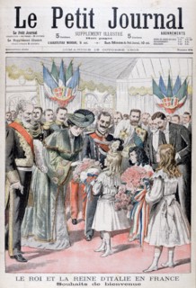 The King and Queen of Italy in France, 1903. Artist: Unknown