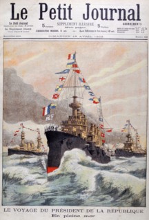 The President of the Republic of France on his way to Algeria, 1902. Artist: Unknown
