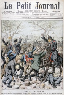 The departure from Berlin, 1904. Artist: Unknown