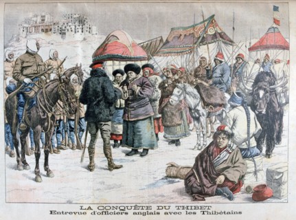 Armed invasion of Tibet by British and Indian forces, 1904. Artist: Unknown