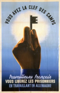 'French Workers, You have the Key to the Camps', 1940-1944. Artist: Unknown