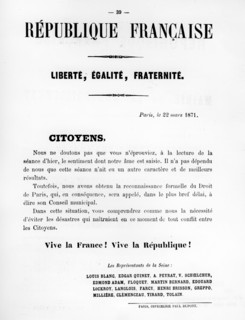 Citoyens, from French Political posters of the Paris Commune,  May 1871. Artist: Unknown