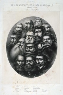 Les Fantoches de L'Internationale, caricature on the communists. France 19C. Artist: Unknown