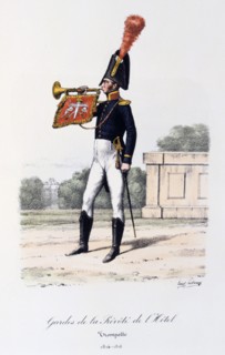 'Gardes de la Prevote de l'Hotel, Trumpeter', 1814-16 Artist: Eugene Titeux