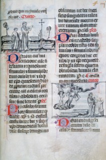 Mass for the buried in a graveyard, and anniversary mass for souls of the dead, 14th century. Artist: Unknown