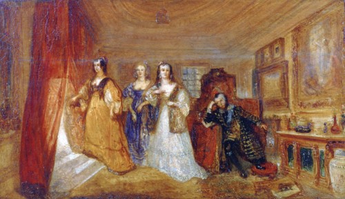 'Lucy, Countess of Carlisle, and Dorothy Percy's Visit to their Father Lord Percy...', c1831. Artist: JMW Turner