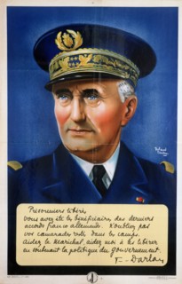 Admiral Darlan, Vichy French propaganda poster, c1940-1942. Artist: Roland Coudon