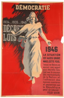 French pro-democracy poster, 1946. Artist: Havas