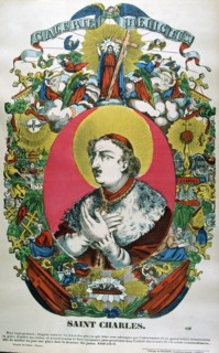 St Charles of Borromeo, 16th century Italian priest, 19th century. Artist: Anon