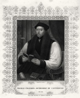 'Thomas Cranmer, Archbishop of Canterbury', 19th century. Artist: J Cochran